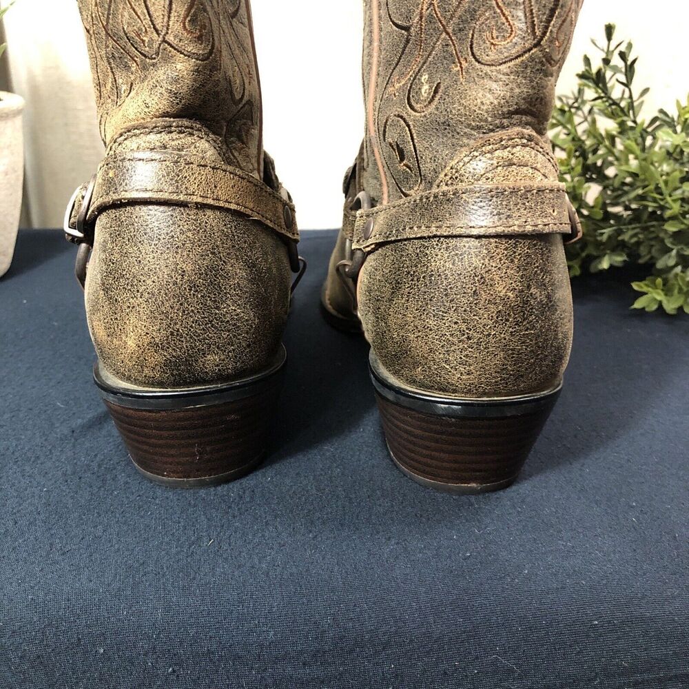 Durango Crush Distressed 11" Heart Concho Women's Size 8M Western Boots RD4155 - Picture 14 of 14